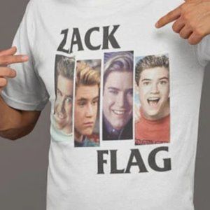 Zack Morris Shirt - Saved by the Bell shirt - Black flag shirt